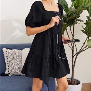 Summer dress. Puff sleeve dress.Smock dress. Dress